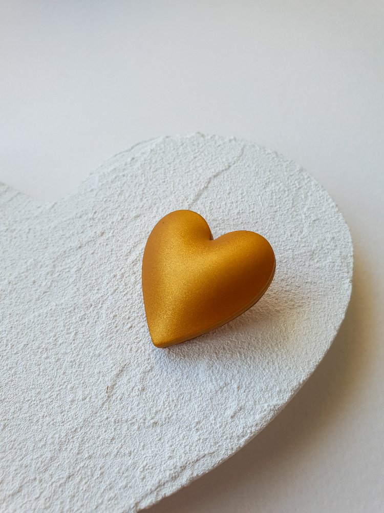 Bubble Hearts Broş Gold