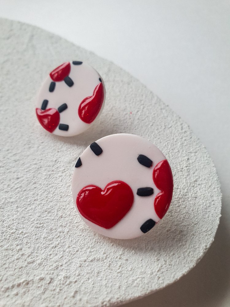 Glitter Hearts Dot #1