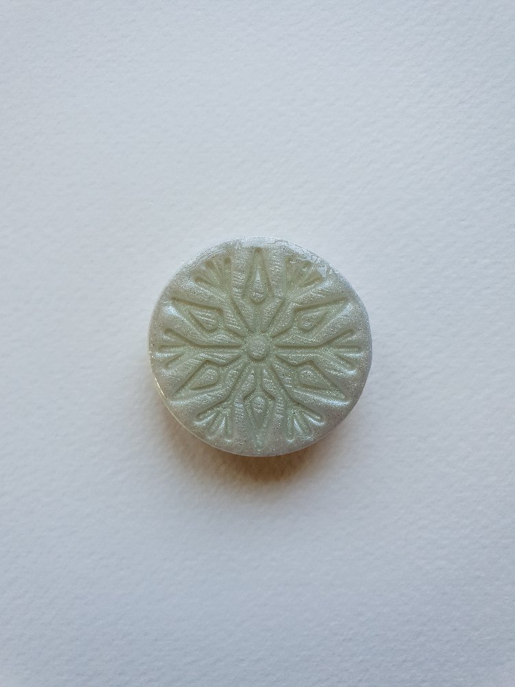 Snowflake Blue Broş