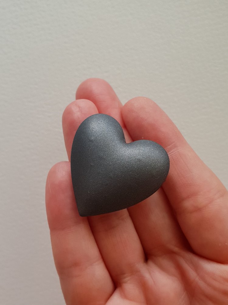Bubble Hearts Broş Steel