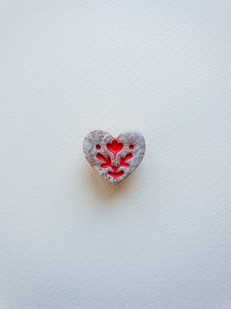 Linzer Heart Kurabiye Broş