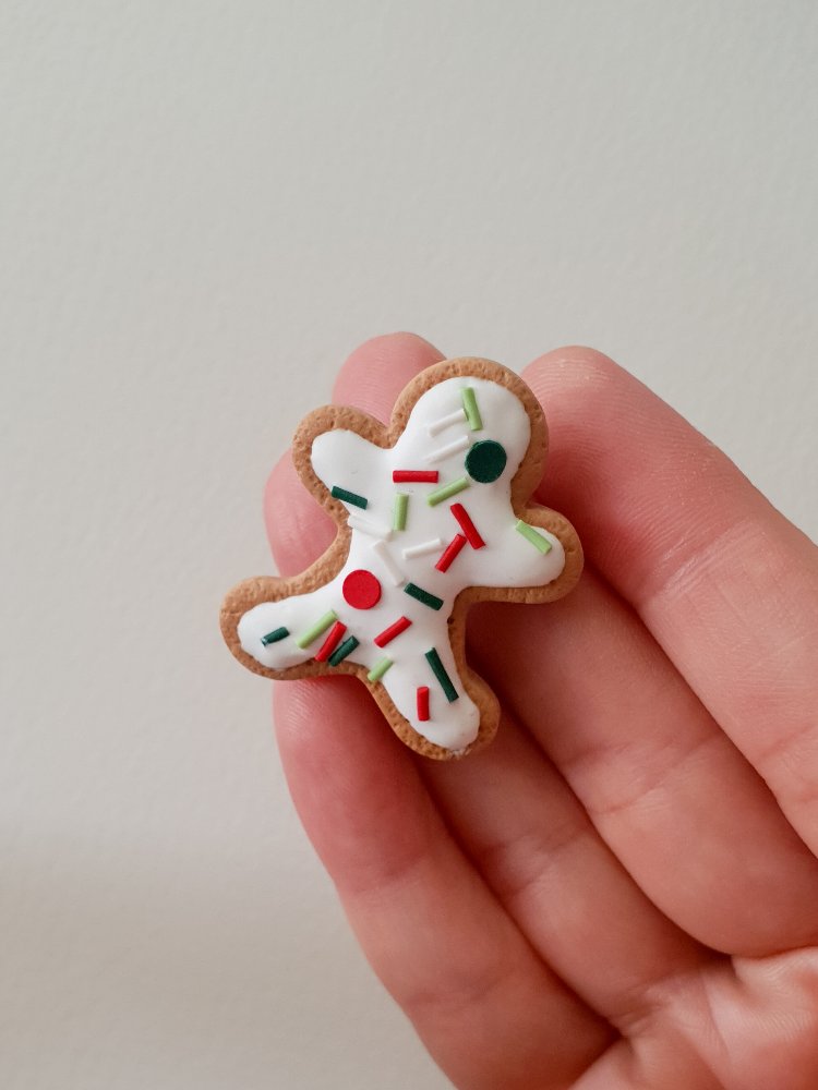 Gingerbread Man Kurabiye Broş