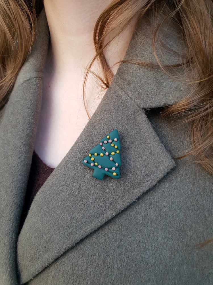 Christmas Tree Broş #1