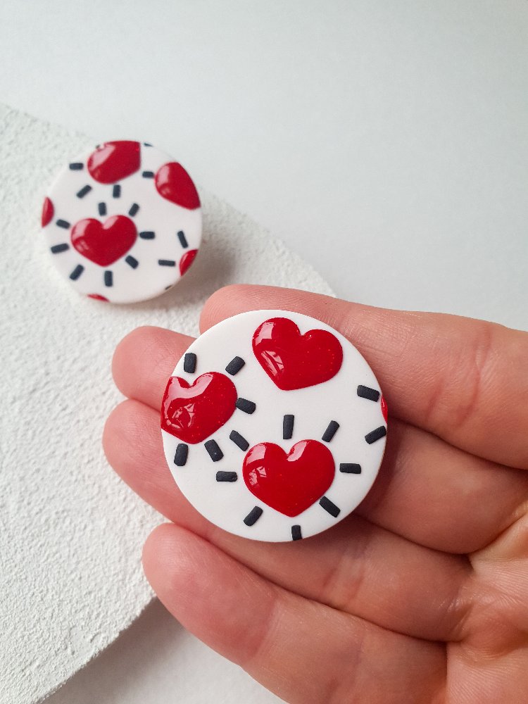 Glitter Hearts Dot #2