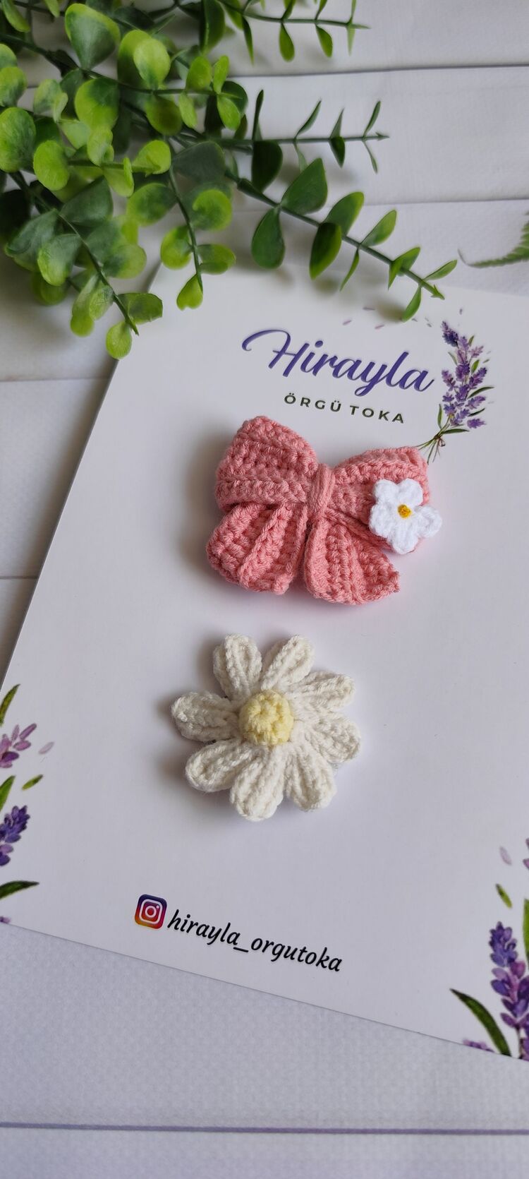 fiyonk+ papatya saçsız bebek tokası seti