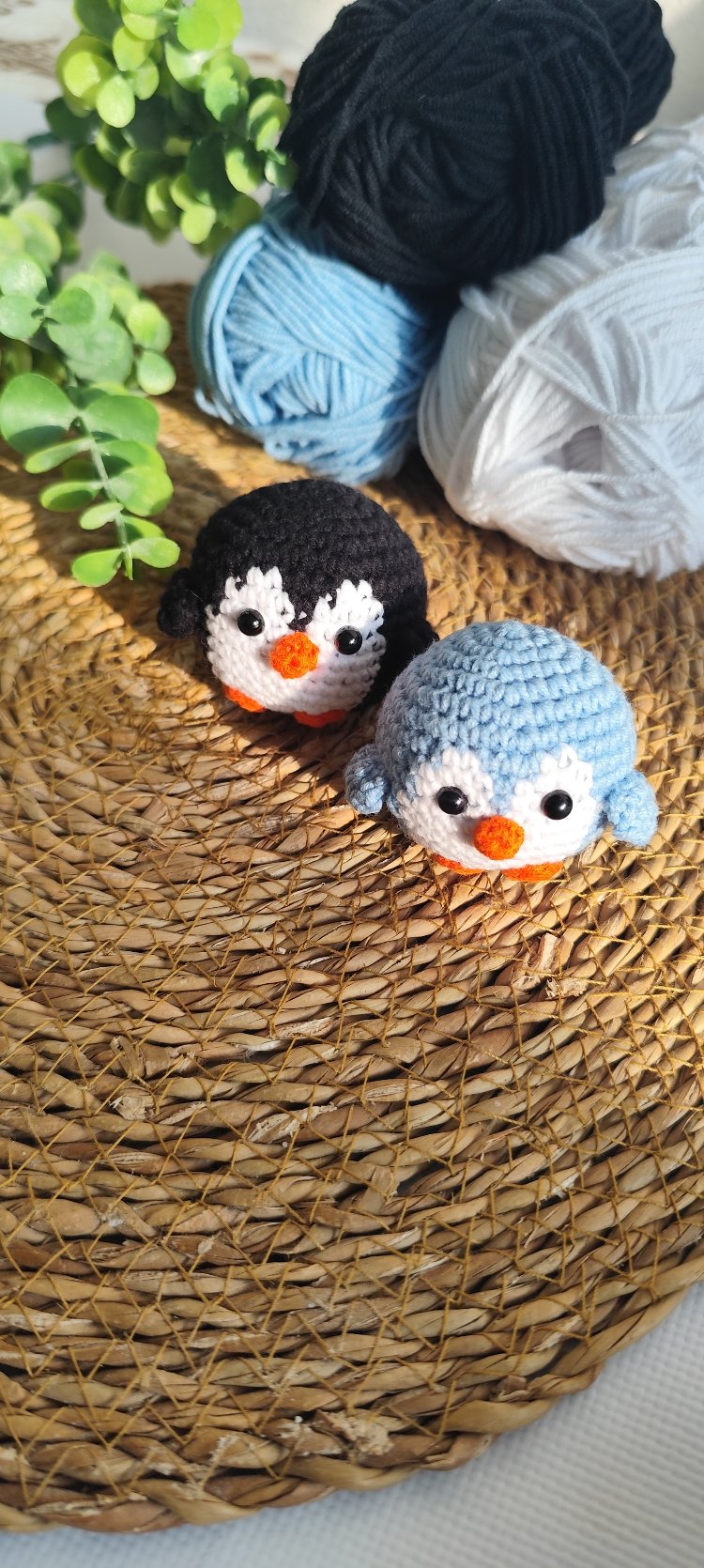 örgü penguen anahtarlık