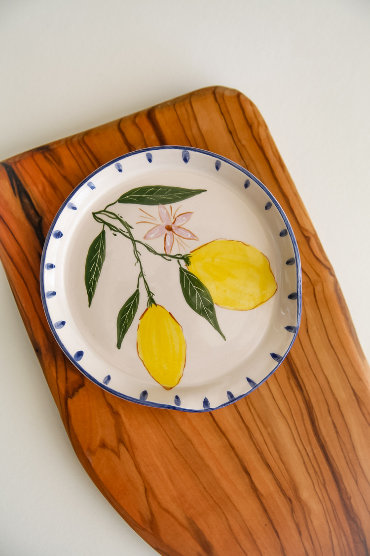 El Yapımı Kaşıklık Kirli Kaşık Altlığı Limon