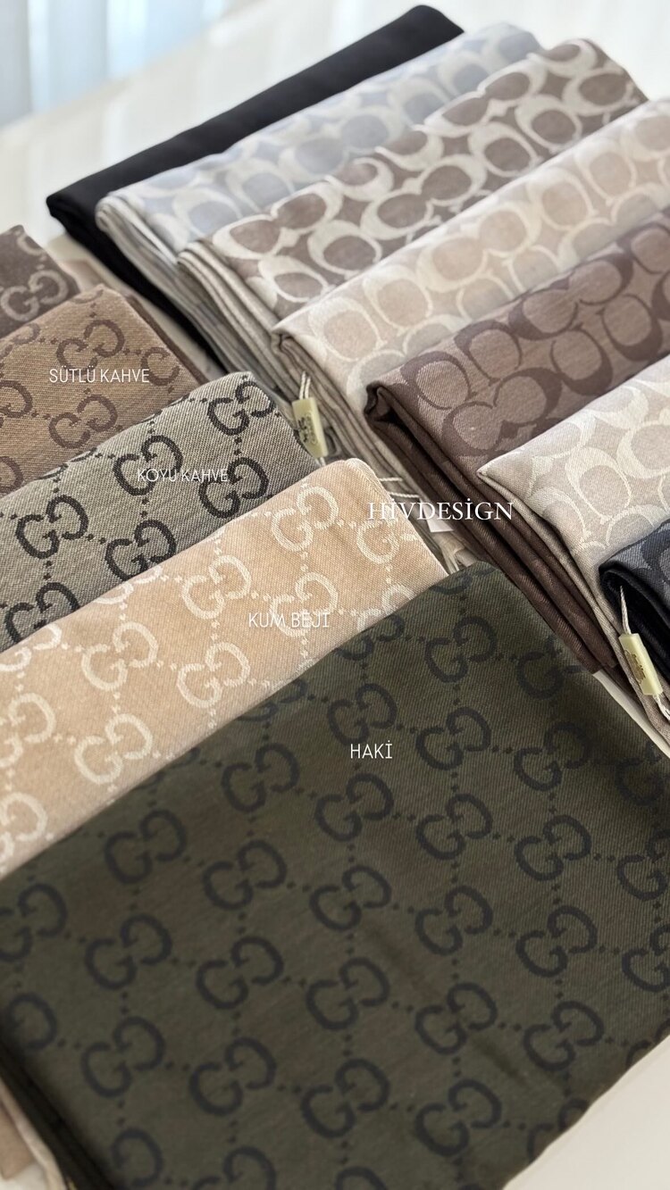 Gucci Yün Pamuk Şal Haki