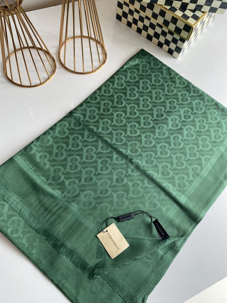 Burberry Kaşmir İpek Şal Yeşil