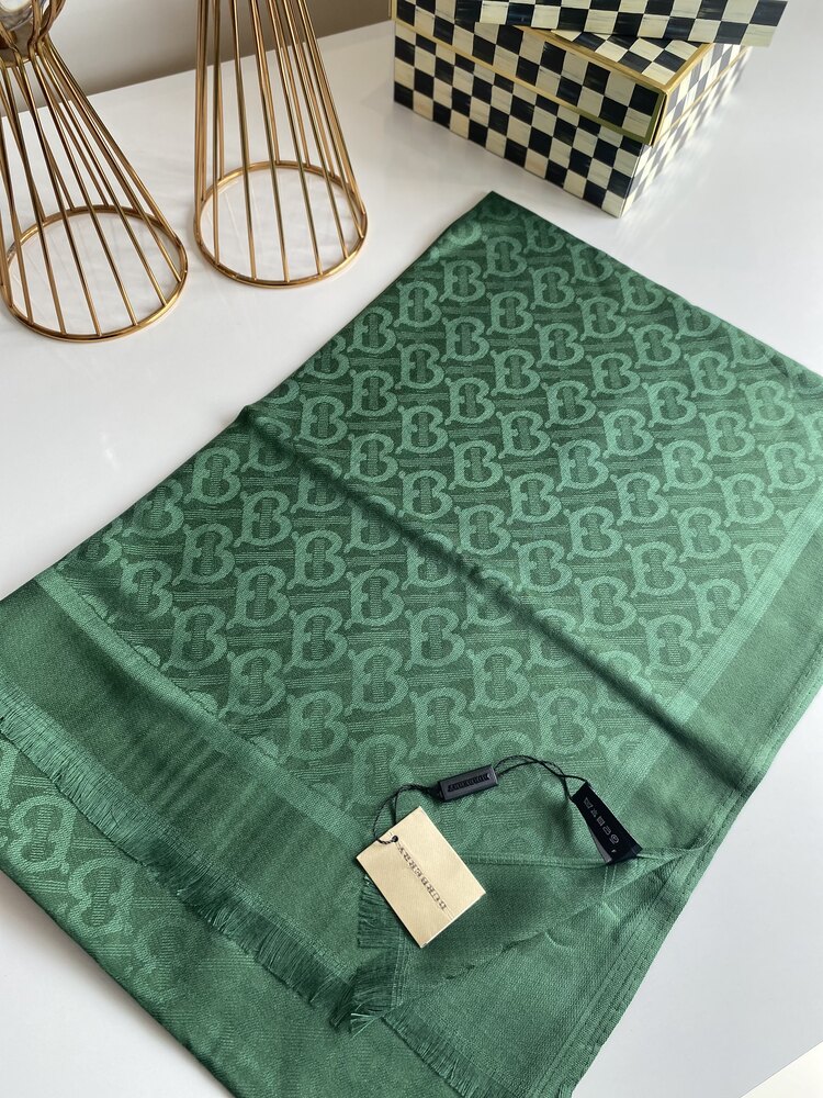 Burberry Kaşmir İpek Şal Yeşil