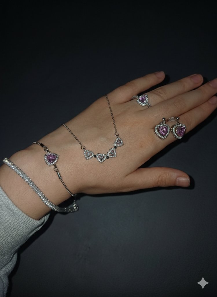 Sevgililer günü Premium Silver Set
