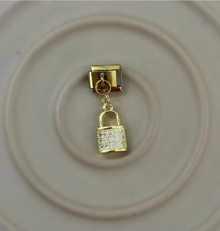 Işıltılı Kilit İtalyan Charm