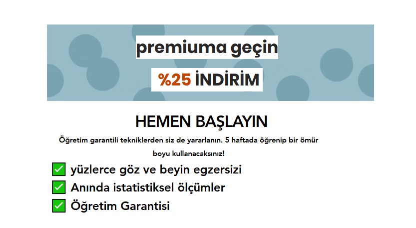 Premium Hızlı Okuma ve Anlama Programı