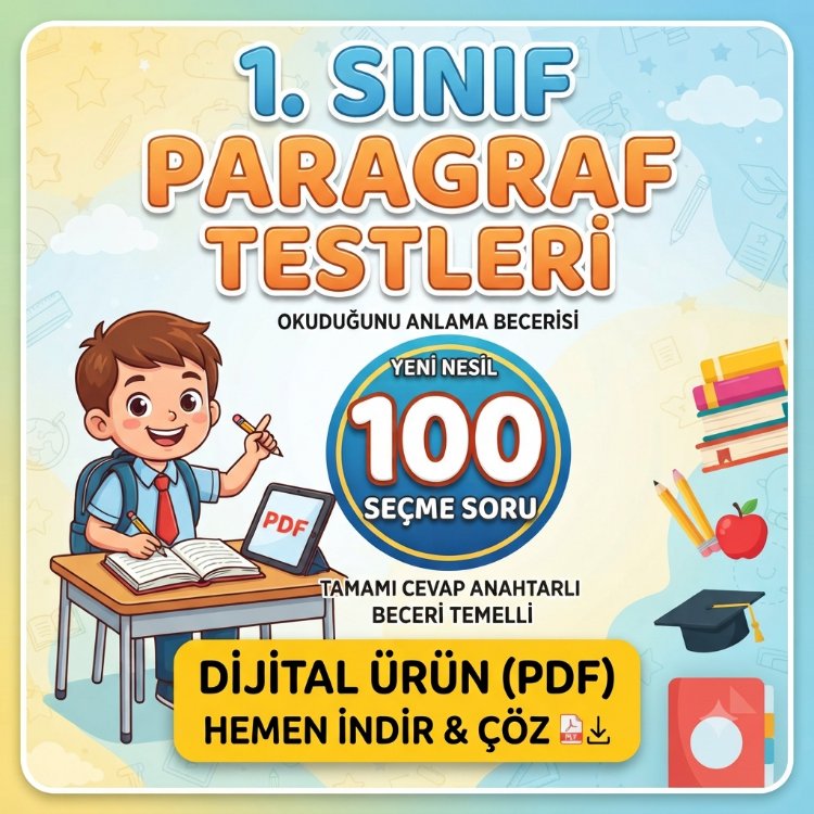 1.sınıf paragraf test okuma anlama(resimsiz)