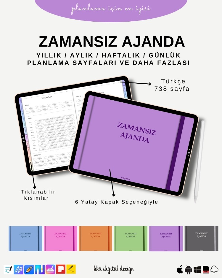 ZAMANSIZ DİJİTAL AJANDA 