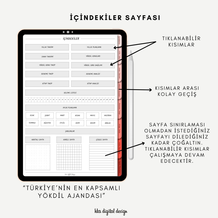YÖKDİL AJANDASI (ZAMANSIZ)