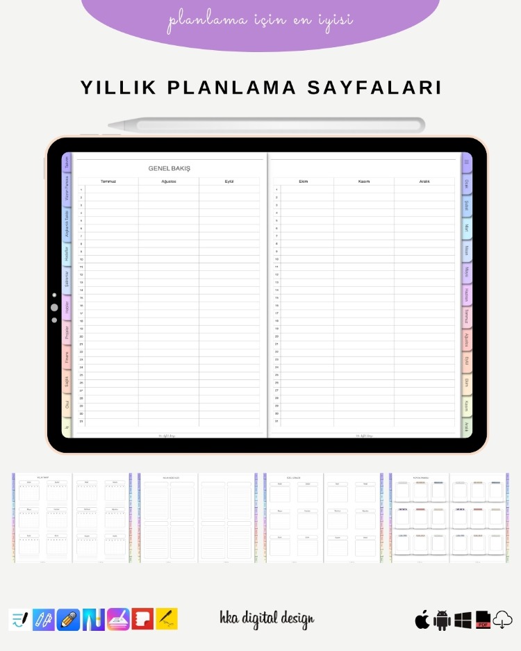 ZAMANSIZ DİJİTAL AJANDA 