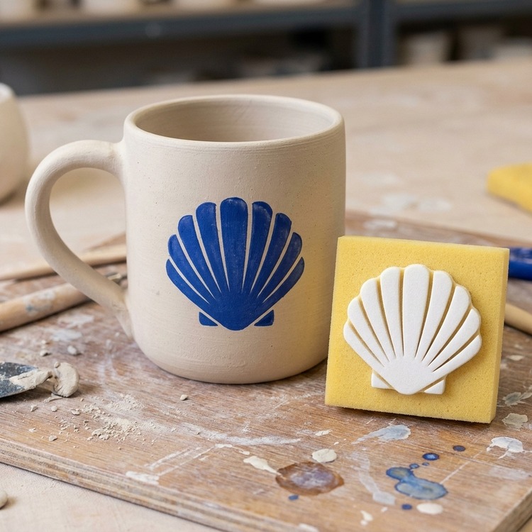 Deniz Tarağı Seramik Baskı Süngeri