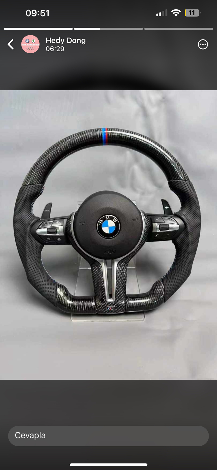 BMW F10-F30 karbon MSPORT DİREKSİYON