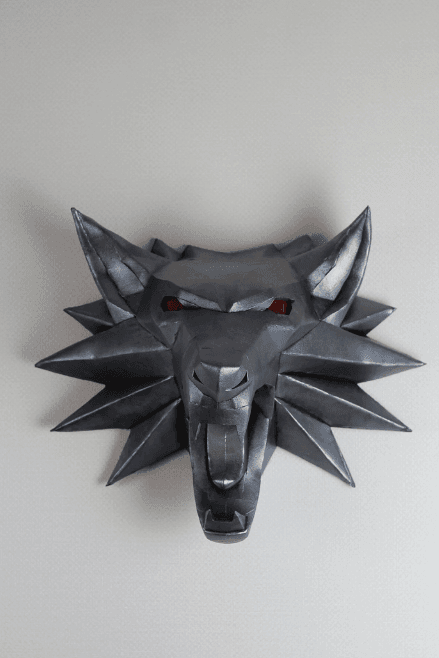 Fantasy Wolf Head Decor