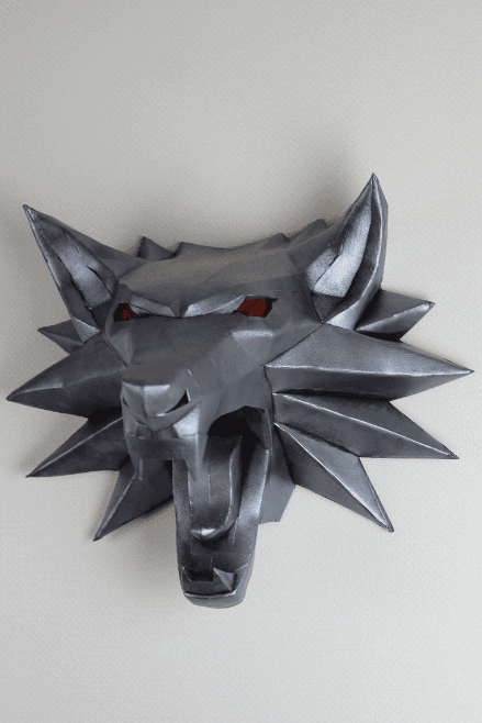 Fantasy Wolf Head Decor