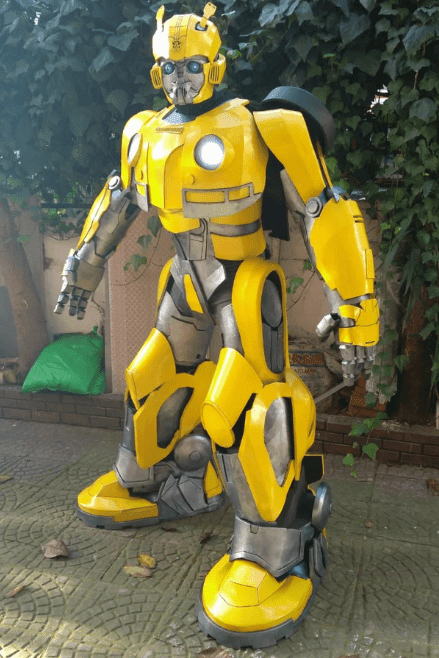 Yellow Cyber Guardian Mecha Suit