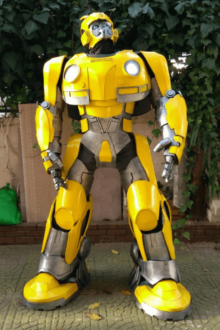 Yellow Cyber Guardian Mecha Suit