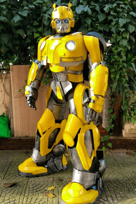 Yellow Cyber Guardian Mecha Suit