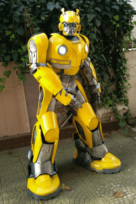 Yellow Cyber Guardian Mecha Suit