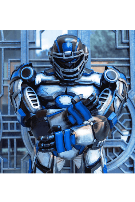 Futuristic Football Mascot Armor