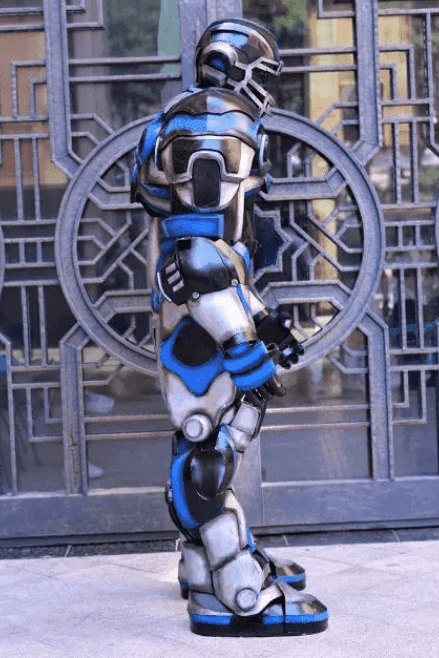 Futuristic Football Mascot Armor