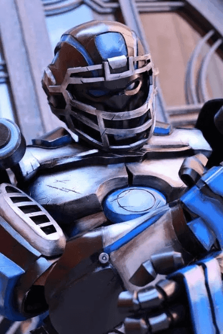 Futuristic Football Mascot Armor