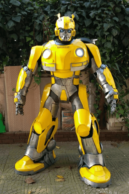 Yellow Cyber Guardian Mecha Suit