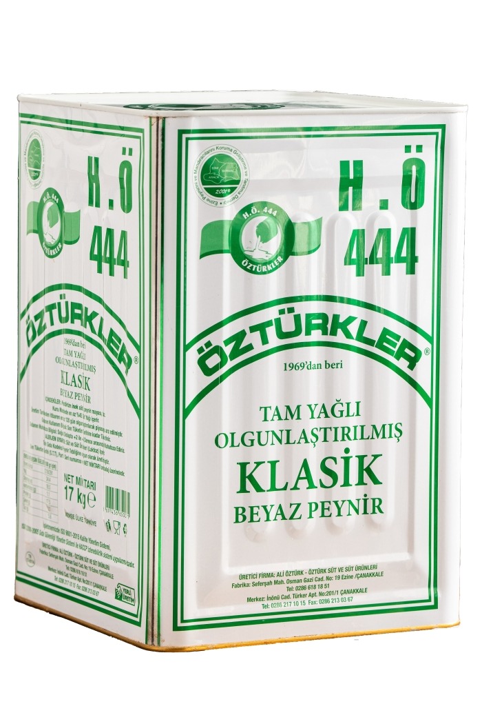 H.Ö 444 Öztürkler Tam Yağlı Olgunlaştırılmış Klasik Beyaz Peynir 17 Kg
