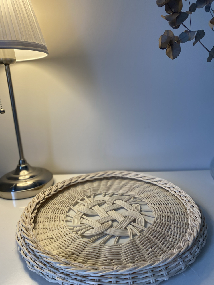 Rattan tepsi
