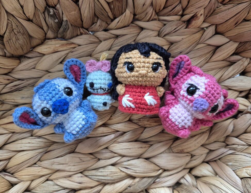 Stitch - Angel -lilo -scrumb set