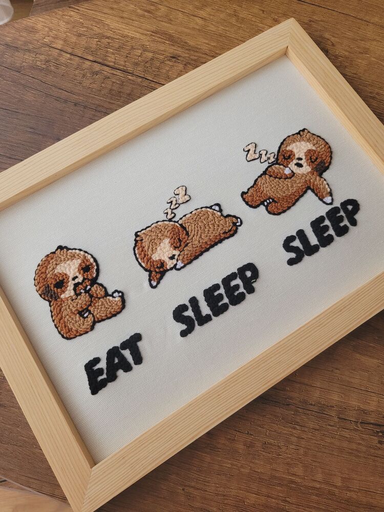 Eat Sleep Sleep Bebek Odası Pano