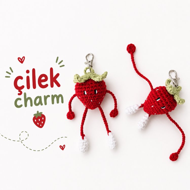 Çilek Anahtarlık/Charm