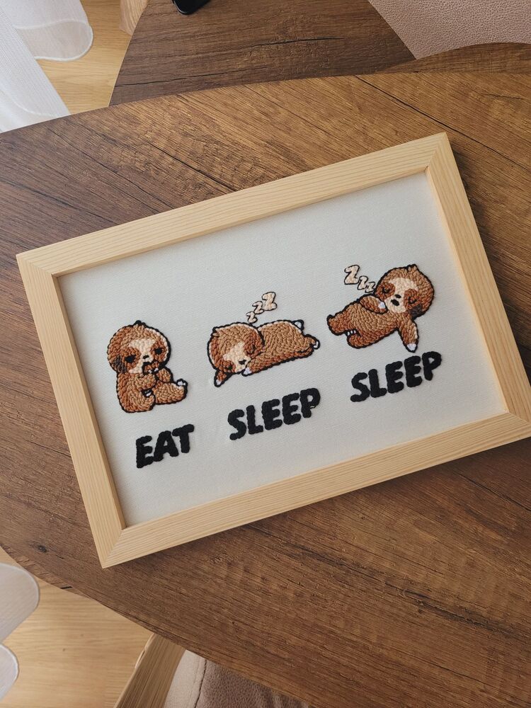 Eat Sleep Sleep Bebek Odası Pano