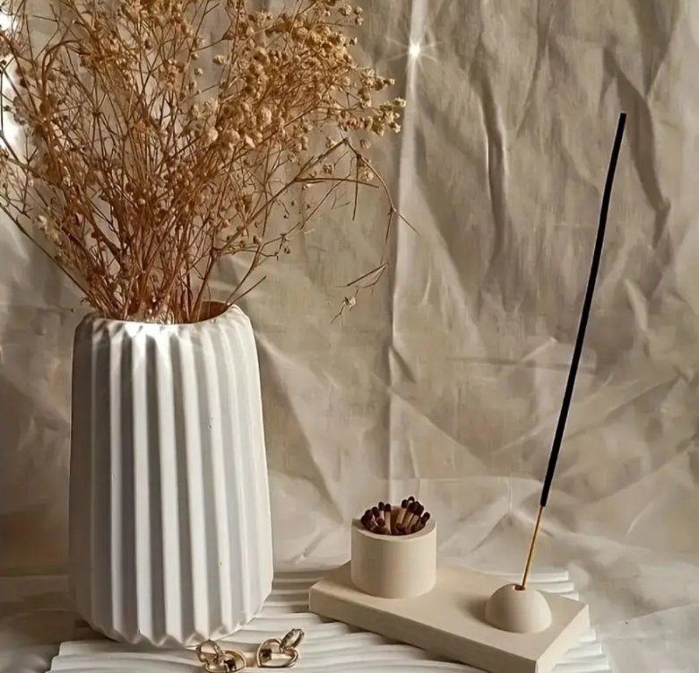 14 cm Çizgili Vazo