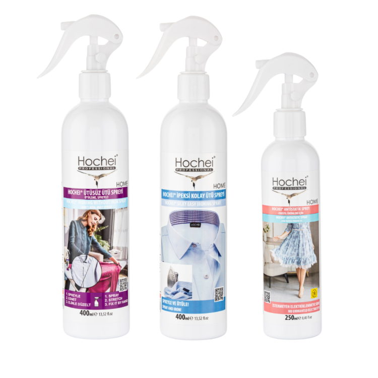 Hochei Paket 1 / Ütüsüz Ütü 400 ml - Ipeksi Kolay Ütü 400 ml - Antistatik 250 ml