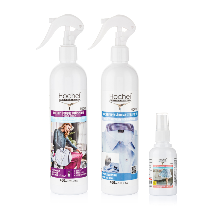 Hochei Paket 5 / Ütüsüz Ütü 400 ml - Ipeksi Kolay Ütü 400 ml - Antistatik 70 ml