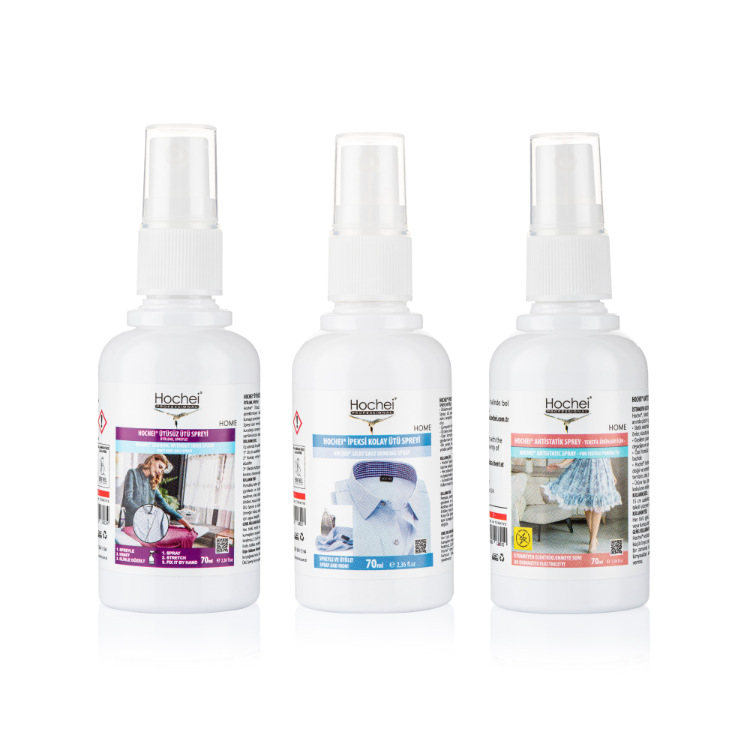 Hochei Paket 2 / Ütüsüz Ütü 70 ml - Ipeksi Kolay Ütü 70 ml - Antistatik 70 ml