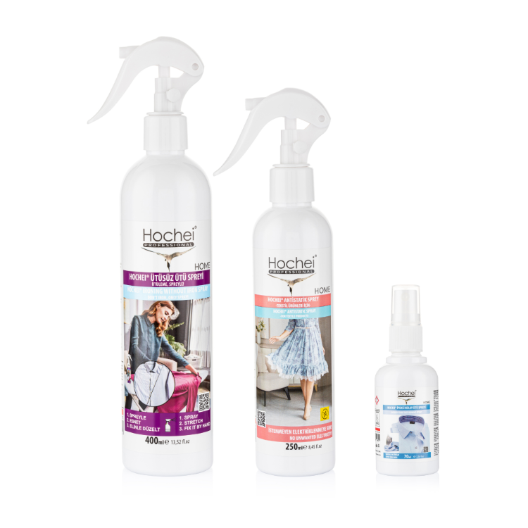 Hochei Paket 4 / Ütüsüz Ütü 400 ml - Antistatik 250 ml - Ipeksi Kolay Ütü 70 ml