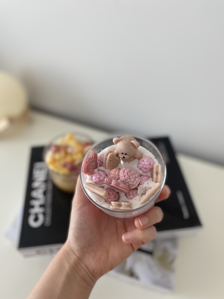 Cute bear candle