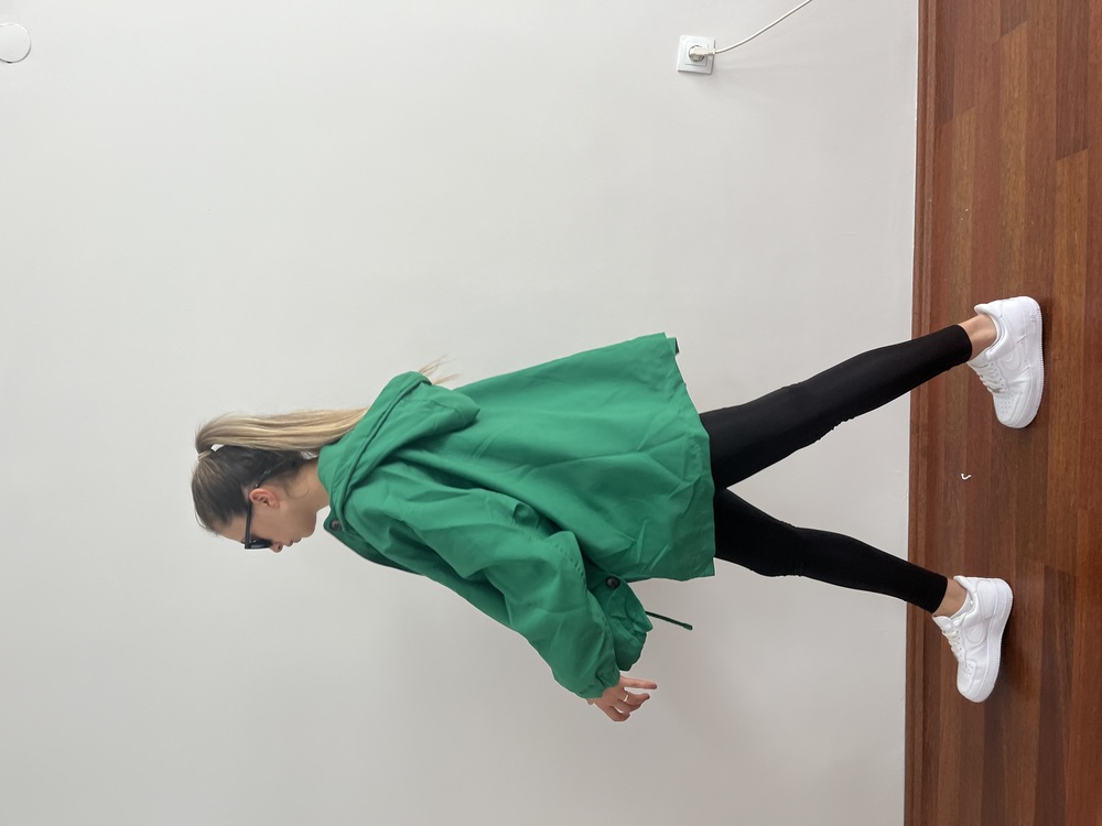Yeşil Zara Marka Oversize Mont