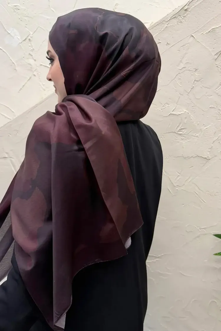 SOYUT DESEN VUAL SOFT BORDO ŞAL