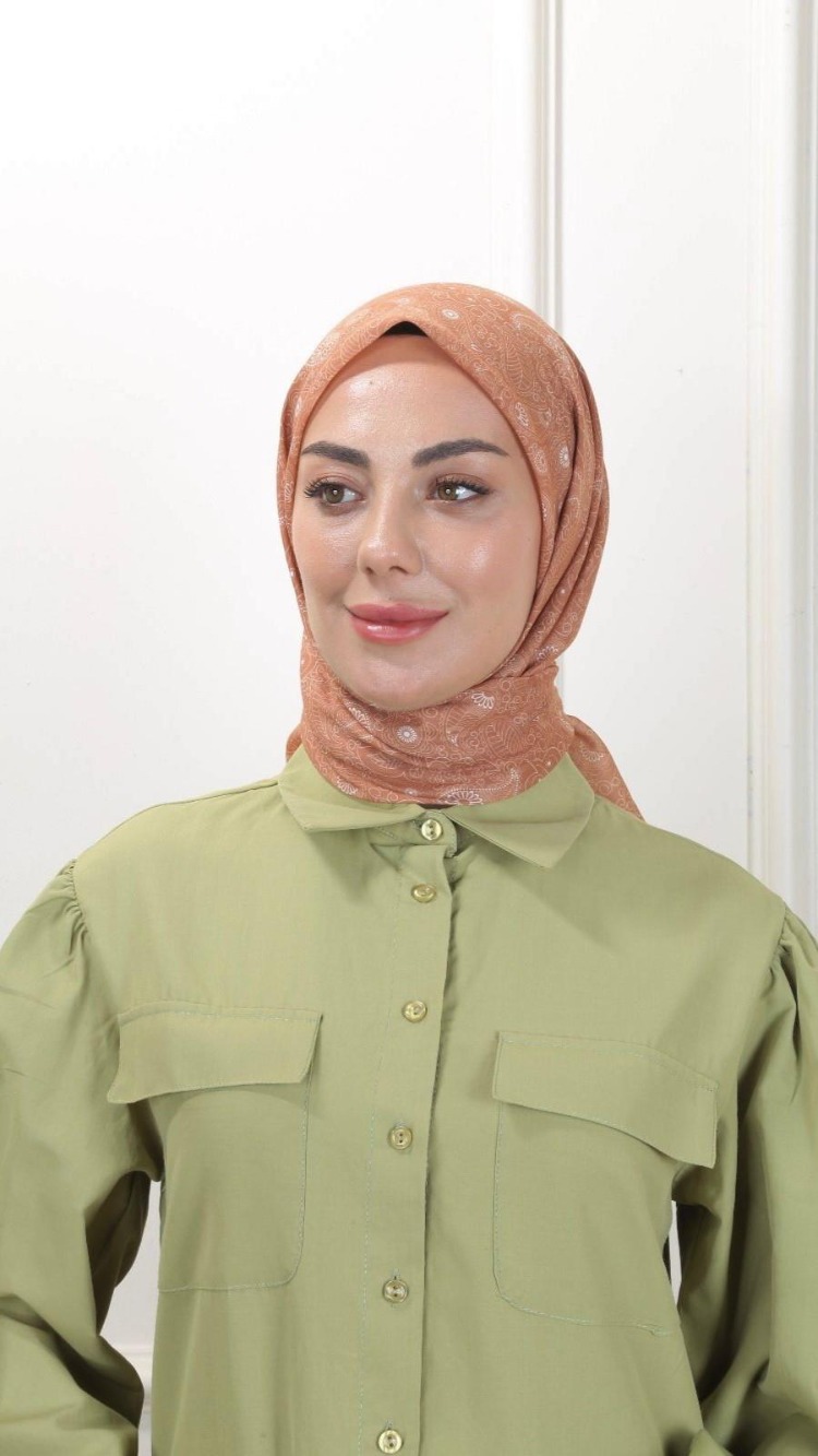 LOCELLA PAMUK VUAL CAMEL EŞARP