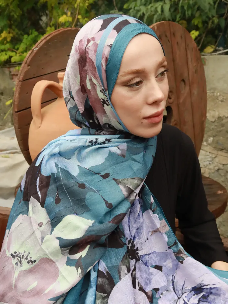 BLOOM DESEN PETROL BAMBU KRAŞ ŞAL