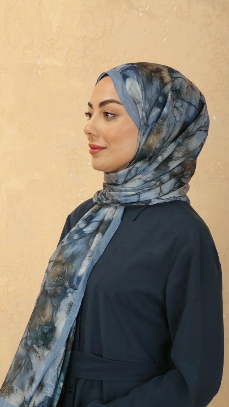 LOCELLA VUAL KRAŞ MAVİ ŞAL